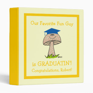 Funny Graduation Party Scrapbook for Fun Guy Binder