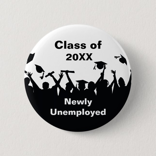 Funny Graduation Pin Buttons (Front)