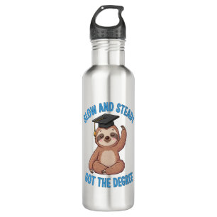 Funny Graduation Sloth 710 Ml Water Bottle