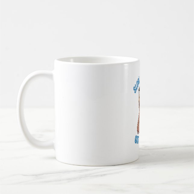 Funny Graduation Sloth Coffee Mug (Left)