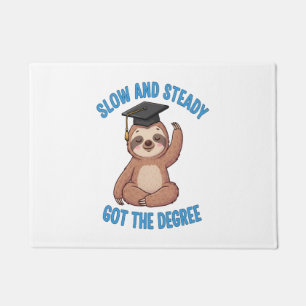 Funny Graduation Sloth Doormat