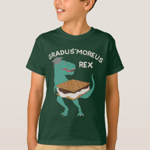 Funny GraduSmoreus Graduation Dinosaur Smores T-Shirt