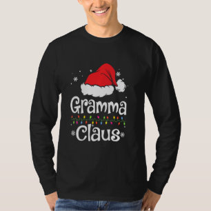 Funny Gramma Claus Christmas Pyjamas Santa T-Shirt