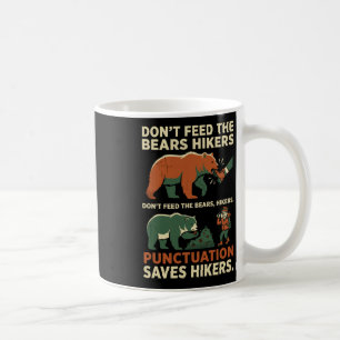 Funny Grammar Punctuation Saves Hikers English Tea Coffee Mug