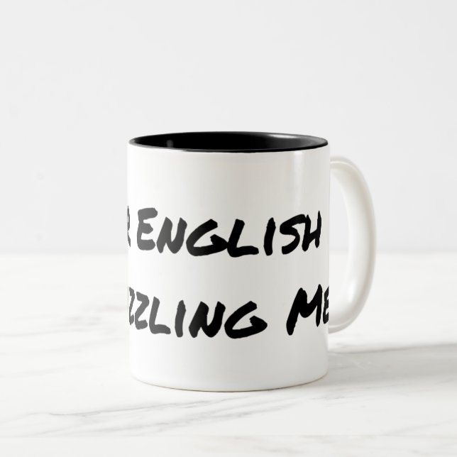 Funny Grammar Two-Tone Coffee Mug (Front Right)