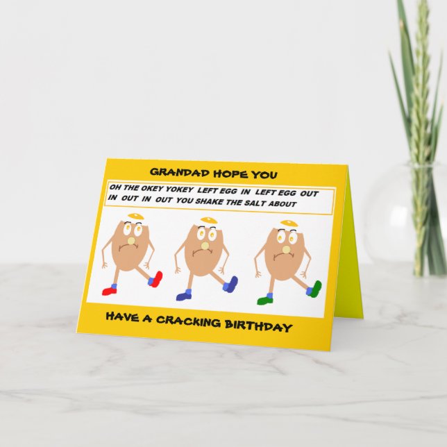 Funny grandad birthday card (Front)