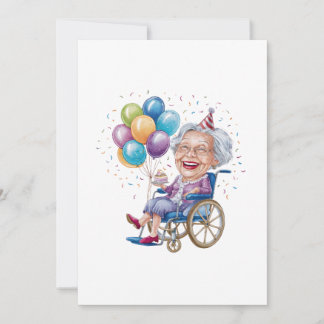 Funny Grandma Birthday Gift for Elderly Aunt Card