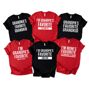 Funny Grandma Favorite Gift Cute Family T-Shirt