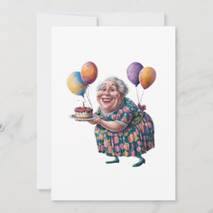 Funny Grandma Floral Dress Bday Art Save The Date