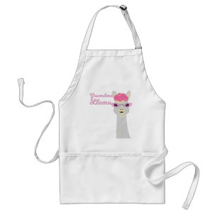 Funny Grandma Gift Grandma Llama Gift Standard Apron