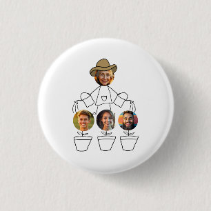 Funny Grandma Grandkids Photos 1 Inch Round Button