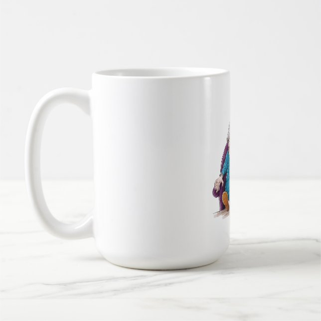Funny Grandma Huge Cake & Cash Gift Coffee Mug (Left)