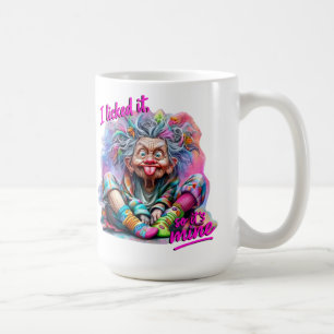 Funny Grandma “I Licked It, So It’s Mine” Retro Coffee Mug
