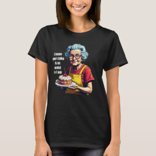 Funny Grandma Moist Cake Tee – Women's Graphic Shi