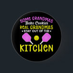 Funny Grandma Sport Lover Grandmother Pickleball 2 Inch Round Button<br><div class="desc">Grab your Pickleball paddles and balls out the bag. Get on your Pickleball shoes, shorts,  hat and gloves. Now you are set for a Pickleball game at the court.</div>