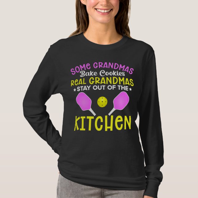 Funny Grandma Sport Lover Grandmother Pickleball T-Shirt (Front)