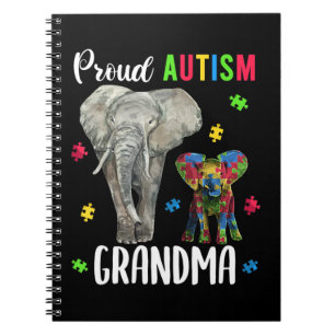 Funny Grandmas Autism Awareness Tshirt For Women.  Notebook