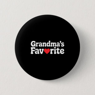 Funny Grandmas Favorite Family Humor Tees For Men  2 Inch Round Button