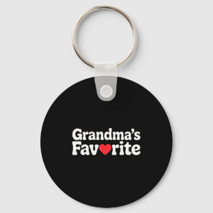 Funny Grandmas Favorite Family Humor Tees For Men Keychain