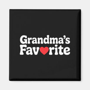 Funny Grandmas Favorite Family Humor Tees For Men  Magnet