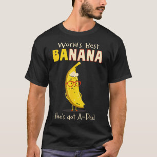 Funny Grandmother World's Nana Banana Pun  T-Shirt