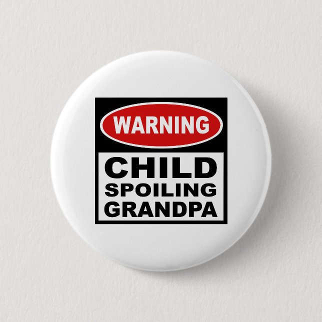 Funny Grandpa 2 Inch Round Button (Front)