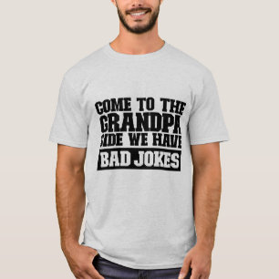 Funny Grandpa bad jokes word art T-Shirt