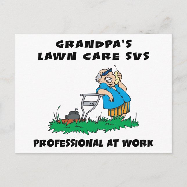 Funny Grandpa Gift Postcard (Front)