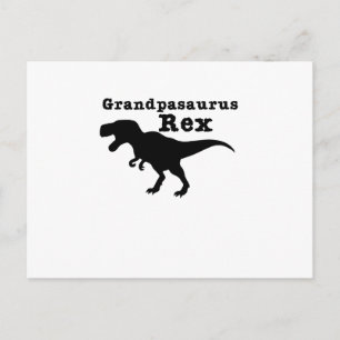 Funny Grandpa Grandpasaurus Rex Dinosaur Postcard