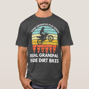 Funny Grandpa Motocross Dirt Bike Rider Braaap T-Shirt