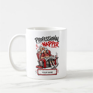 Funny Grandpa Professional Napper Personalized Gif Coffee Mug