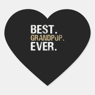 Funny Grandson   Best Grandpop Ever Heart Sticker