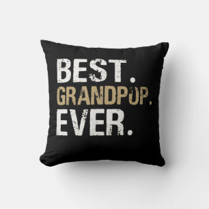 Funny Grandson Best Grandpop Ever Throw Pillow