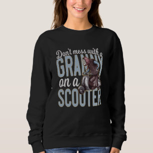 Funny Granny on a Scooter Sweatshirt