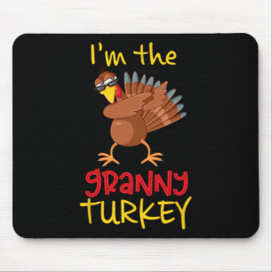 Funny Granny Turkey Matching Family Group Thanksgi Mouse Pad