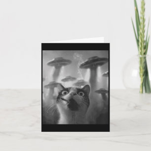 Funny Graphic Cat Gangster Funny _1 Card