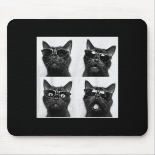 Funny Graphic Cat Photobooth Selfie Funny _5 Mouse Pad
