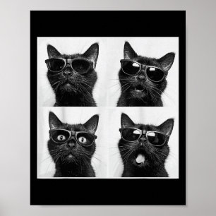 Funny Graphic Cat Photobooth Selfie Funny _5 Poster