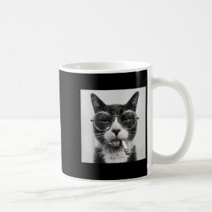 Funny Graphic Cat Smoking Adult Funny _1  Coffee Mug