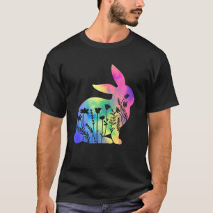 Funny Graphic Floral Rabbit Men Women Gift T-Shirt