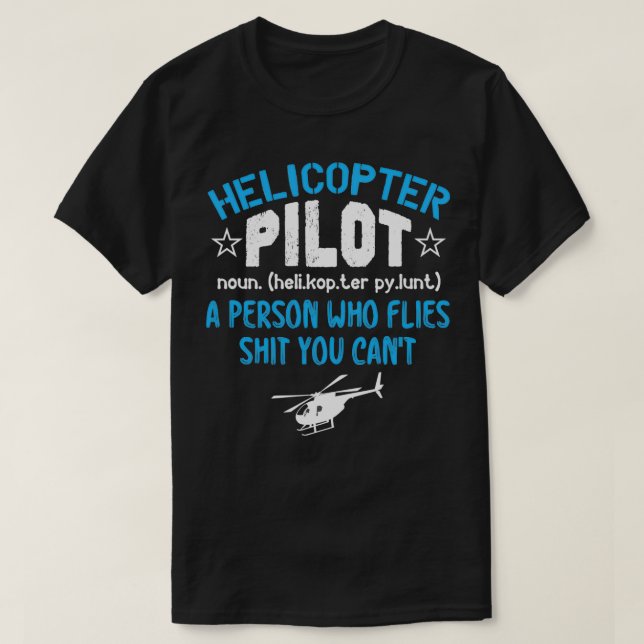 Funny Graphic Helicopter Pilot Definition Classic  T-Shirt (Design Front)