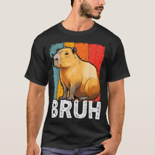 Funny graphic meme capybara bruh for boys girls me T-Shirt