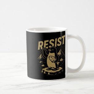Funny Graphic Penguins Resist Penguin Against Tari Coffee Mug