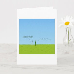Funny Grass Blades See Other People Card