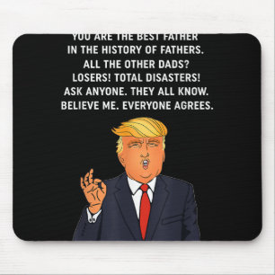 Funny Great Dad Donald Trump Fathers Day Gift Tee  Mouse Pad