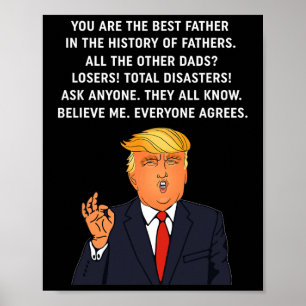 Funny Great Dad Donald Trump Father's Day Gift Tee Poster