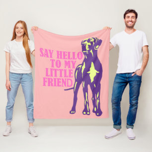 Funny Great Dane  Fleece Blanket