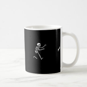 Funny Great Dane Running Skeleton Halloween  Coffee Mug