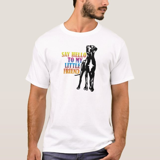 Funny Great Dane Salute T-Shirt (Front)