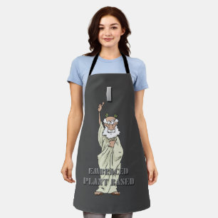 Funny Greek God "I Embraced Plant Based" Apron